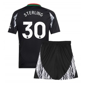 Arsenal Raheem Sterling #30 Dětské Venkovní dres komplet 2024-25 Krátký Rukáv (+ trenýrky)